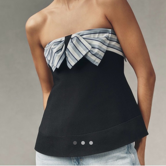 Maeve Tops - Maeve Staples Bow Swing top